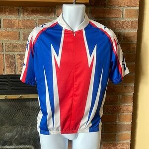 Nashbar Red White & Blue Cycling Jersey